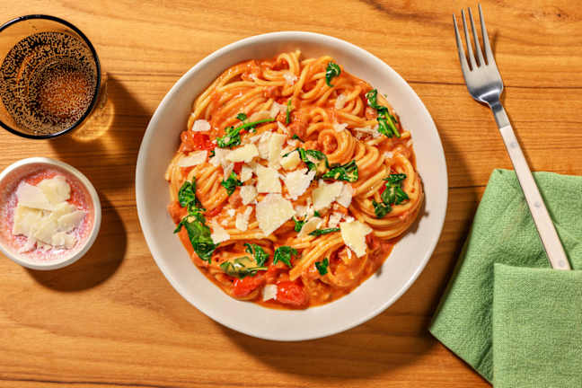 Bacon & Cherry Tomato Fettuccine