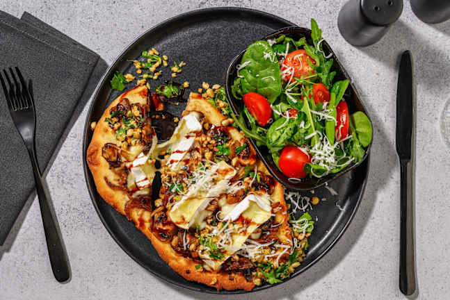 Balsamic Mushroom-and-Brie Flatbreads
