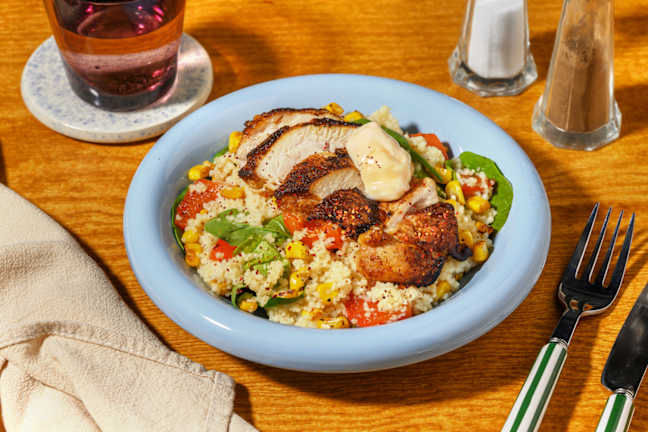 Caribbean Chicken & Veggie Couscous