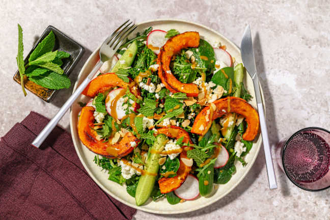 Roast Pumpkin & Supergreen Quke Salad