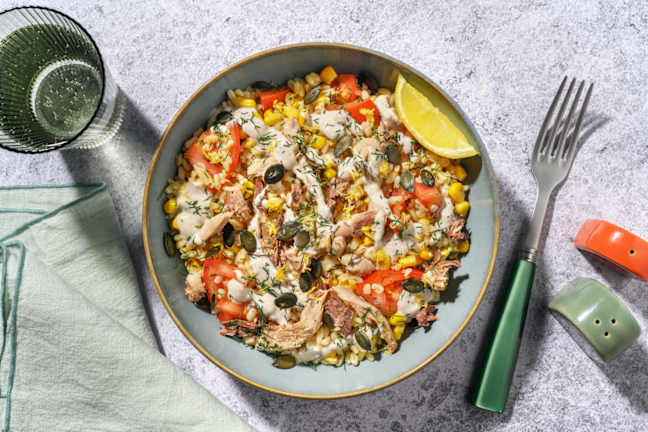 Orzo 'tonnato' in salsa allo sgombro