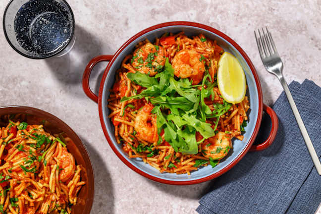 One Pan Spanish Style Prawn Fideuà