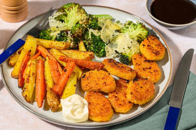 Sprø vegetarnuggets