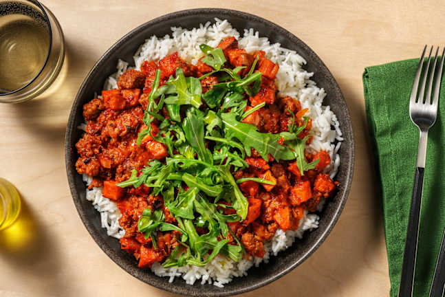 Quick Veggie 'Nduja Spiced Lamb