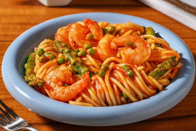 Smoky Spiced King Prawn Spaghetti