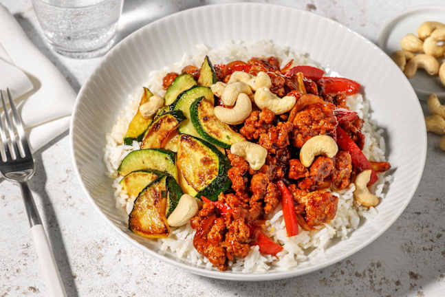 Kung Pao-stijl bowl met kip en kalkoen