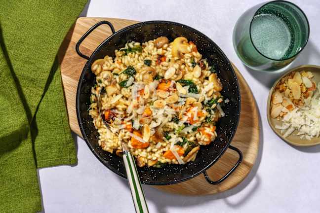 Roasted Sweet Potato & Mushroom Risotto