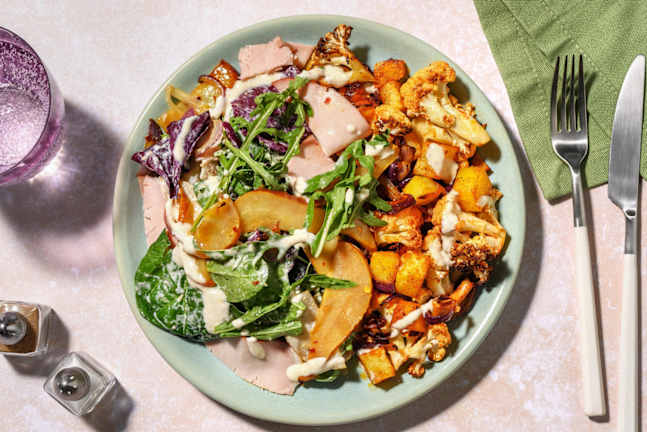 Blumenkohlsalat mit Krustenschinken