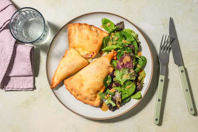 Chaussons mozza & jambon façon panzerotti