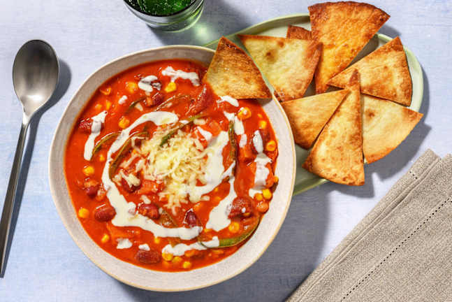 Chipotle Spiced Sweet Potato and Bean Soup