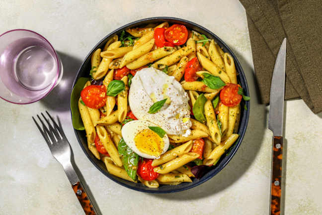 La Puglia : penne, burrata & basilic