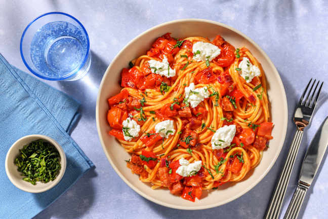 Linguine, ricotta & chorizo