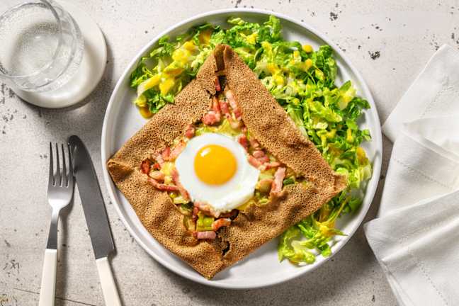 Galette paysanne aux poireaux & lardons 