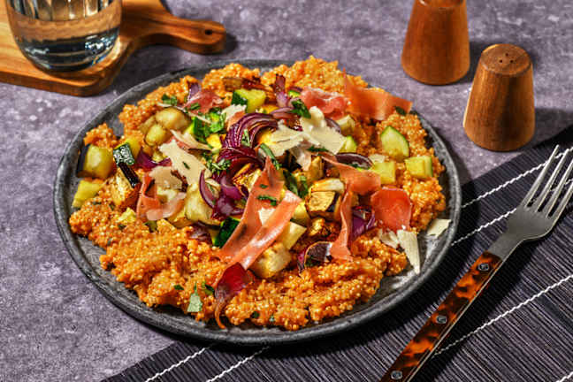 Bowl à l'italienne : quinoa & jambon sec