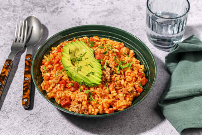 Arroz attollado : riz colombien au porc