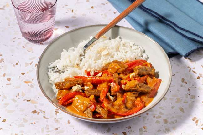 Le Végé : Korma aux émincés veggie & riz