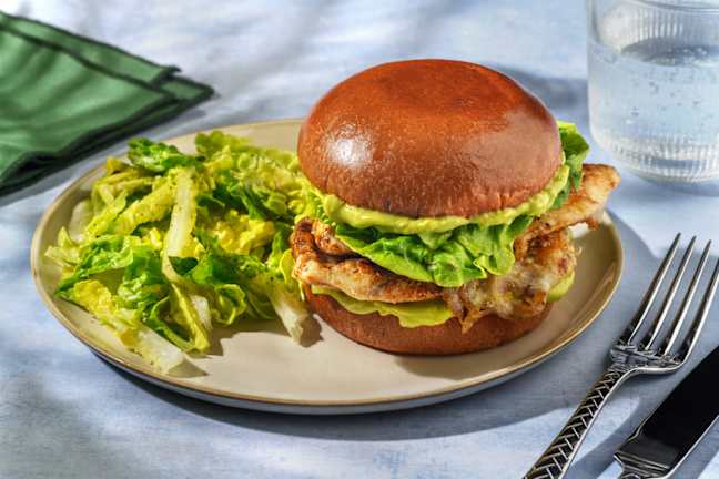 Summer Burger : poulet & guacamole