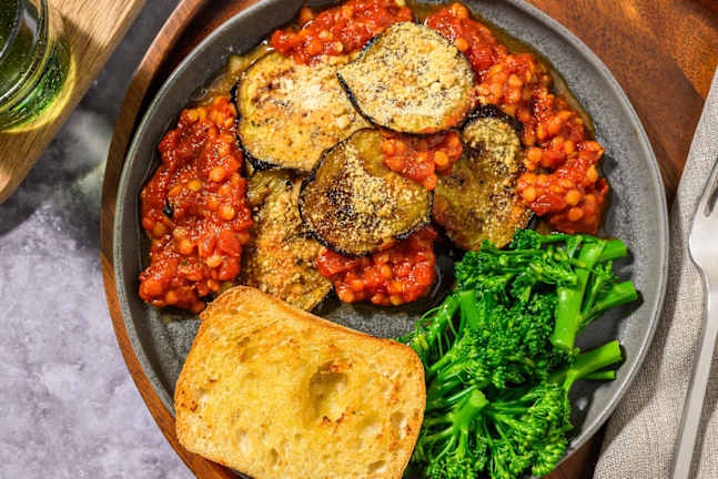 Hearty Aubergine and Lentil Veggie Moussaka