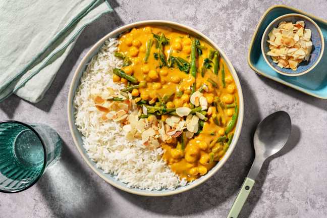 Super Quick Chickpea and Mango Chutney Curry