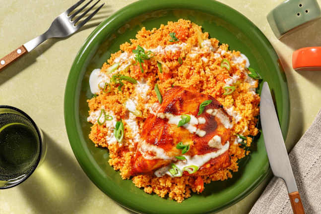 Pouletbrust in Harissa-Tomaten-Marinade