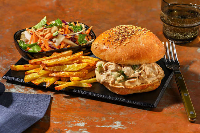 Le Fusion Burger : dinde sauce mayo-soja