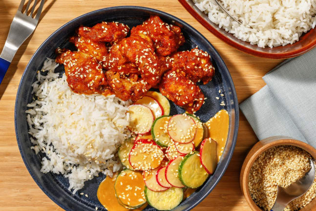 Korean-Style Fried Chicken in 'Swicy' Sauce