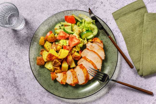 Harissa Roast Chicken and Potatoes
