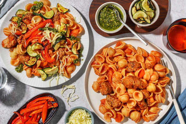  Orecchiette met köfte-gehaktballetjes
