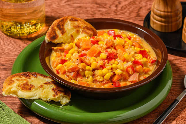 Jamaican Inspired Coconut Corn Soup