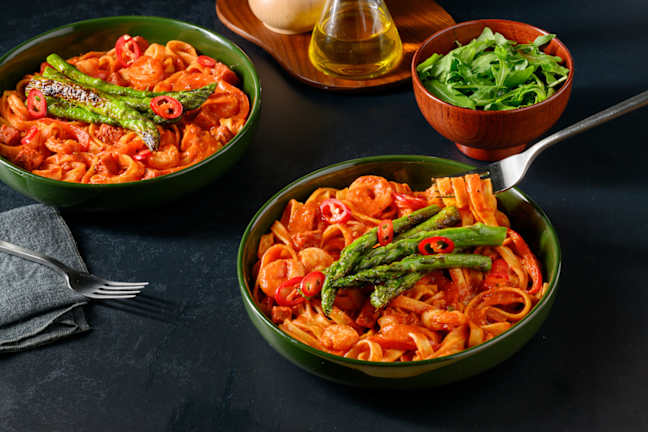 King Prawn, Chilli and Chorizo Fresh Tagliatelle