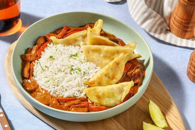 Veggie Gyoza Satay Style Bowl