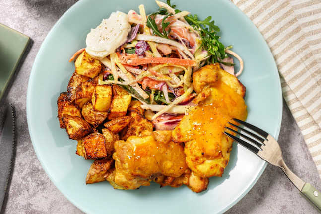 Put your Feet Up Chicken Korma Traybake
