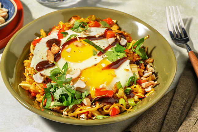 Fried Egg over Rice with East Asian-Style Sauce