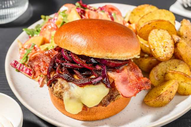 Bacon Cheeseburger on Brioche