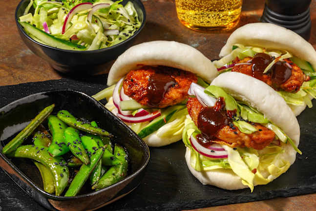 Bao Buns with Sticky-Sweet Pork