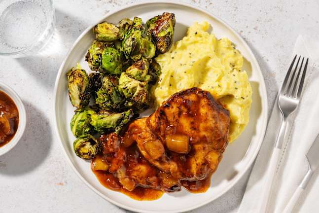 Poulet in Apfel-Brandy-Sauce