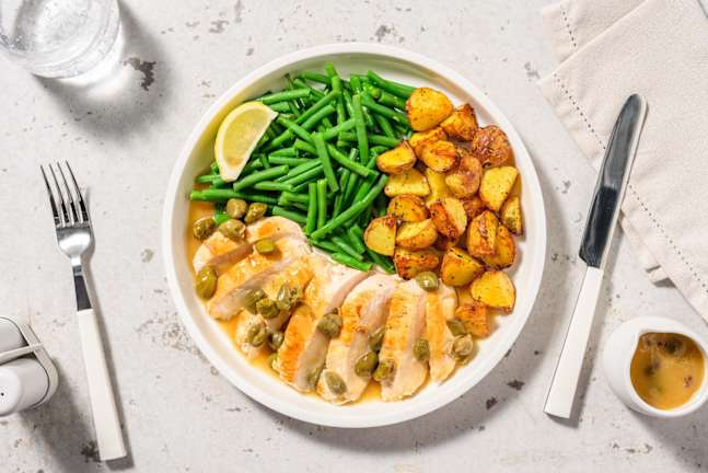 Hähnchen Piccata in Kapern-Zitronen-Soße