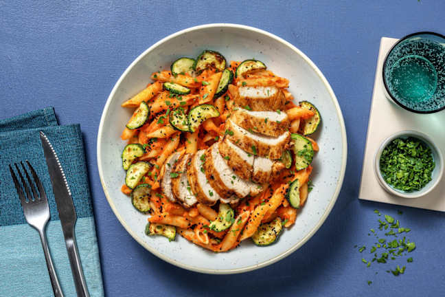 Schawarma Chicken Pasta mit Schwarzkümmel