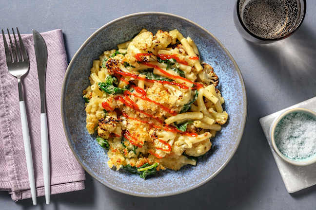 Blue Cheese Cauliflower Mac and Cheese