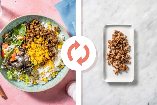 Cheesy BBQ Turkey Bowls