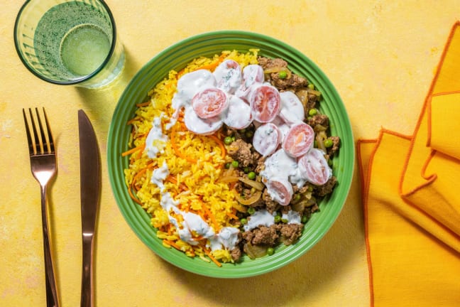 Indian-Inspired Curried Beef Bowls