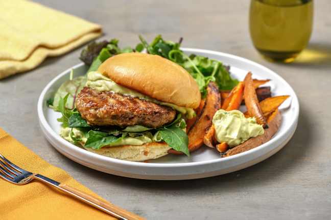 Grilled California-Style Beef and Pork Burgers