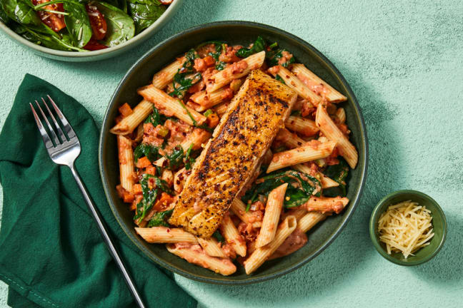 Penne Arrabiata au saumon