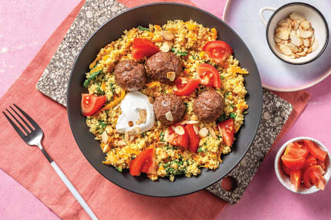 Quick Chermoula Beef & Pork Meatballs