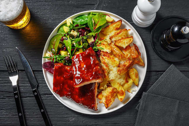 BBQ-Sauced Pork Ribs