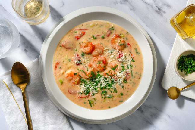 Creamy Tuscan-Inspired Shrimp Stew