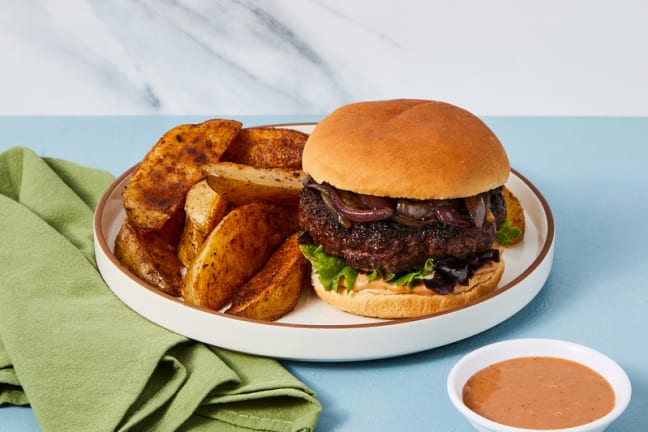 Burgers fumés au bœuf au fromage 