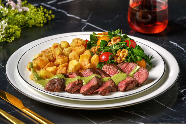 Fillet Steak and Tarragon Salsa Verde Pesto
