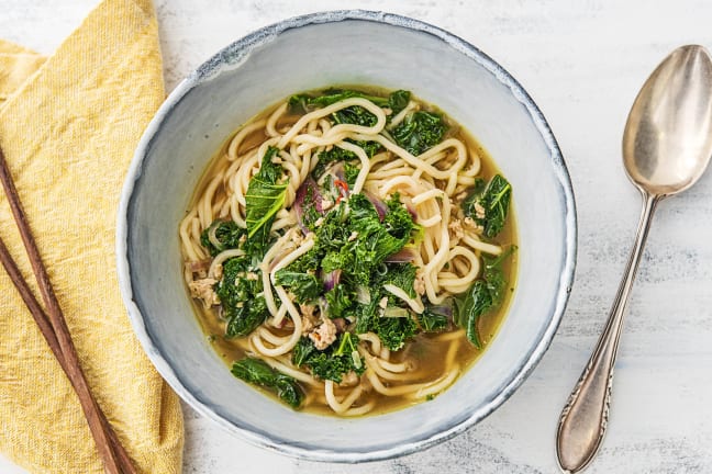 Pork and Noodle Soup Bowls