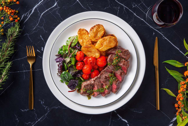 Rinderhüftsteak mit Chimichurri & Kampot-Pfeffer